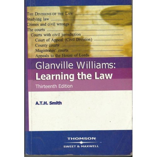 Glanville Williams Learning The Law